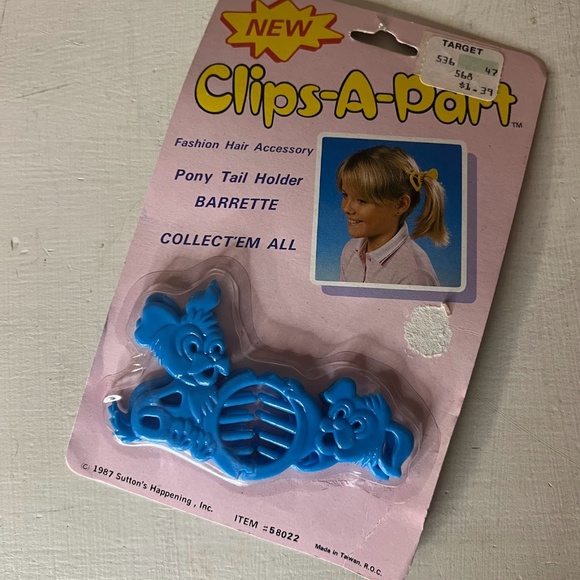 New Vintage 1980s Clips-A-Part Girls Plastic Hair Clips main image 9